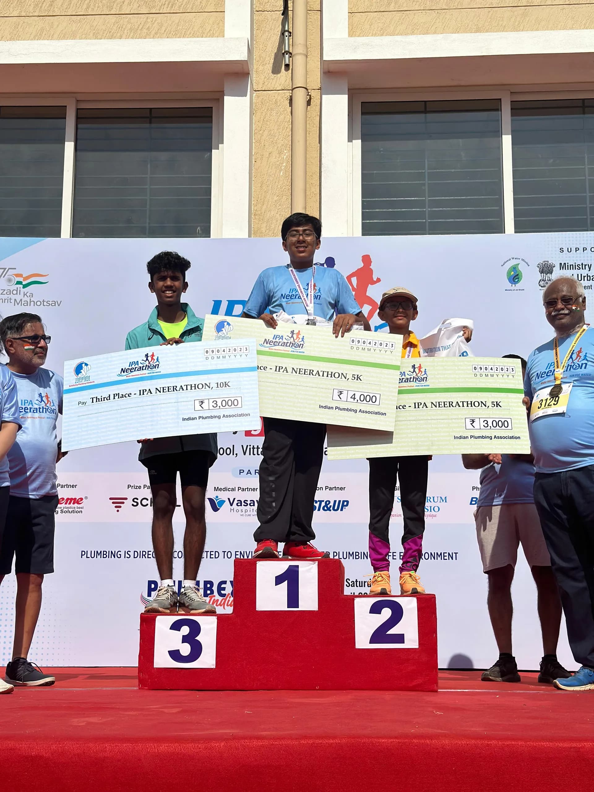 IPA Neerathon Full Podium 1st, 2nd & 3rd 2023