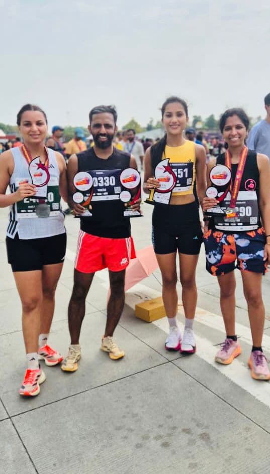 Runpundit athletes with their Freedom Bengaluru Half Marathon 2026 awards